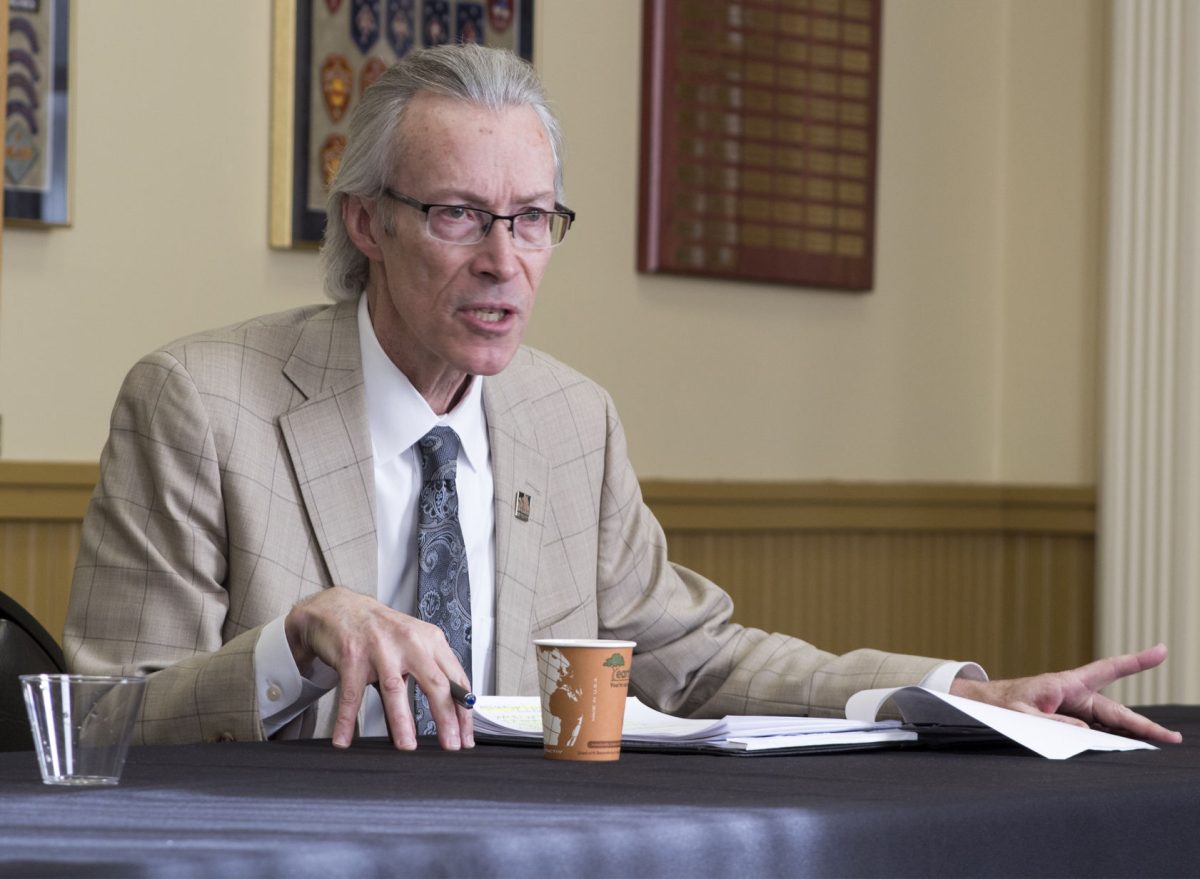 David Cordle, provost, gives an update on the Kansas Board of Regents chief academic officer meeting. In the meeting, they talked about making concurrent enrollment statewide.&#160;