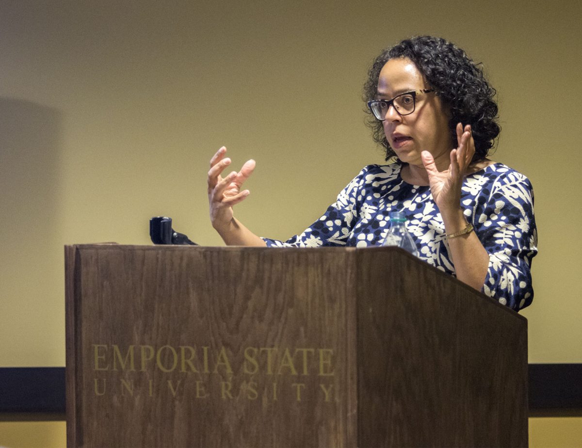 Marie Grace Brown, a cultural historian on the modern Middle East and an assistant professor from KU,&#160;spoke Wednesday, March 15 in the Memorial Union about Sudanese women and their dress and body in historical text. Ethnic and Gender Studies Program and the Department of Interdisciplinary Studies HAS sponsored&#160;keynote speakers for women&#8217;s history month planned throughout March.
