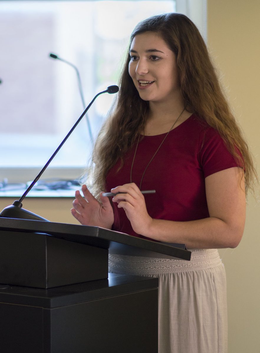 Michaela Todd, vice president of ASG, talked about twelve new bills in the first reading last Thursday in the Senate Chambers. Ten of the bills focus on the re-recognition of student organizations