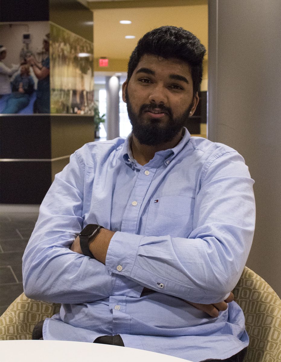 Saandhyarag Sasidhar, Hult Prize campus director and senior business administration major, is working to make ESU a point school for the Hult Prize. He said he hoped it becomes a permanent feature of campus, like Homecoming