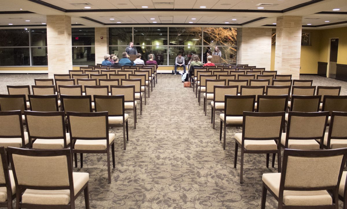 Only nine people attended an Associated Student Government senatorial debate for the Liberal Arts and Sciences department on Tuesday. The discussion centered on student government&#8217;s ability to engage students.