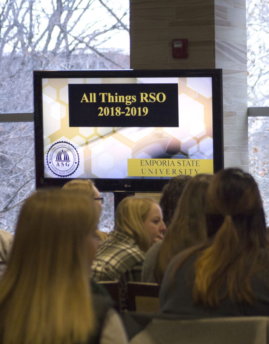 Students attend All Things RSO workshop on last Thursday in the Memorial Union. The meeting discussed crowdfunding and deadlines regarding ASG.