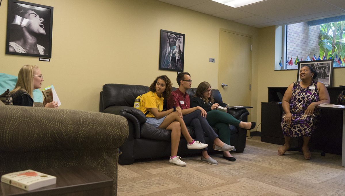 Members of the diversity book club meet for the first time on Sept. 10 in the Diversity Louge. This months book is &#8220;The Brief Wondorous Life of Oscar Wao,&#8221; by Junot Diaz.&#160;
