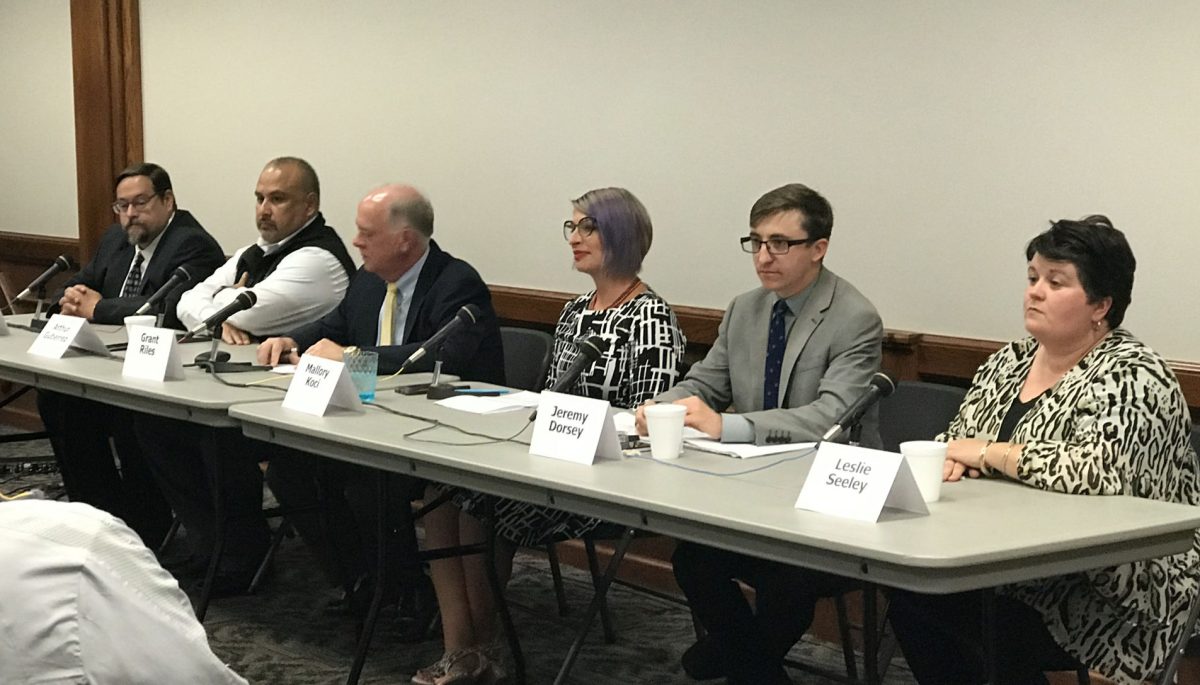 The school board candidate forum for USD 253 meets to discuss the $78 million bond on Oct. 17. All six candidates supported the bond.
