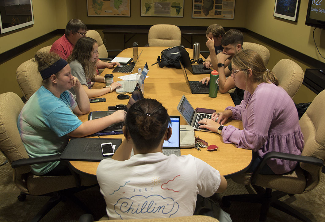 The Fiscal Affairs Committee discusses&#160;the success of homecoming t-shirt sales. The committee met on Sept. 29&#160;in the Memorial Union to discuss funding for organizations.&#160;&#160;