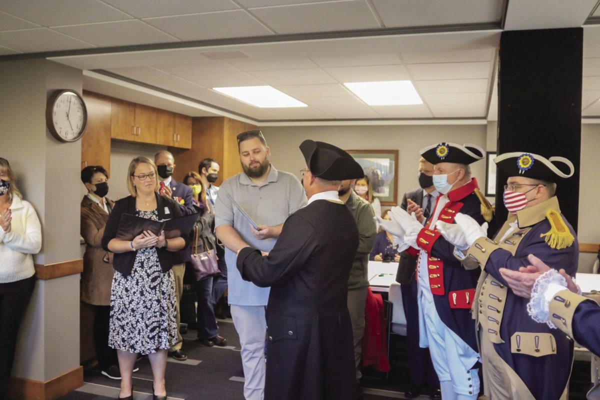 On Nov. 6 the Center for Student Veterans had its grand opening. Located in South Morse Hall, Room 434. This new center serves for student veterans to learn, study and connect with others.&#160;
