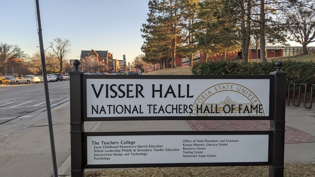 Visser Hall is home to Emporia State&#8217;s Teacher&#8217;s College. House Bills 2669 and 2119 caused an uproar among Kansas educators. Teachers believe legislators are unrealistically changing the way lessons are made.
