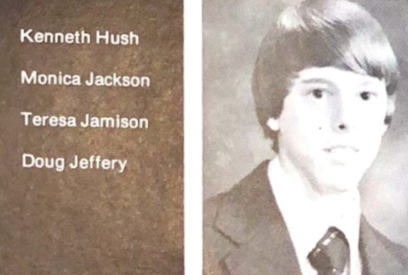 Ken Hush graduated Emporia High School in 1977, his senior picture can be found in the high school yearbook, archived in the Lyon County History Center.