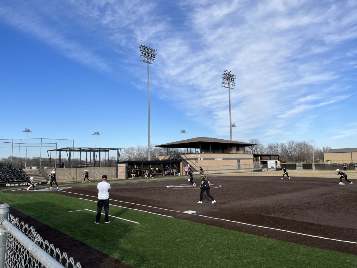 On warm days the Lady Hornets scrimmage on Turnball Field, preparing for their upcoming season. The team plays their first of 56 regular season games Feb.10 in Lubbock, Texas.