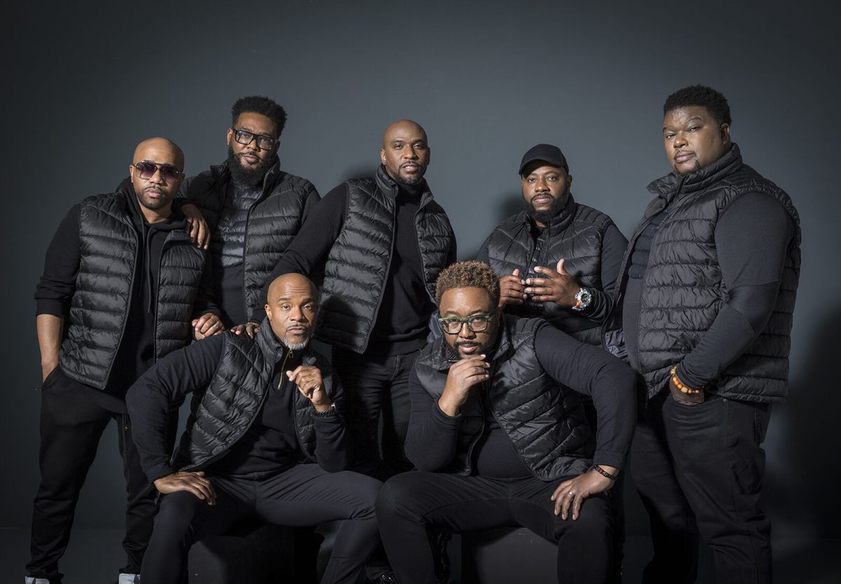 &#8220;Ricky&#8220; Lee Ricardo Cort, Rod Eldridge, Kelvin&#160; &#8220;Kelz&#8220; Mitchell, Sean Simmonds, Dwight Stewart, Roger Thomas, and Warren Thomas form the septet Naturally 7. The band is performing 8 p.m. April 15 at the Granada Theater. Admission to this performance is free for ESU students.