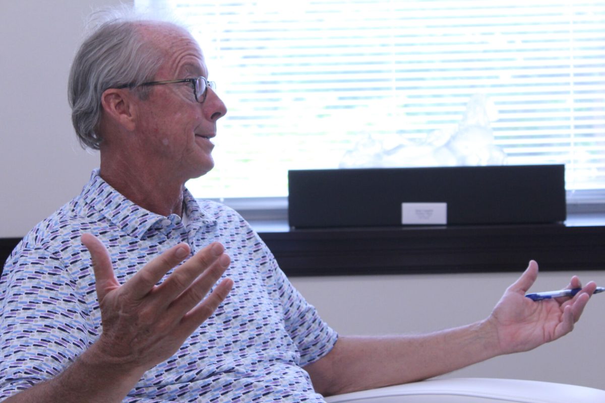 Ken Hush speaks to a Bulletin reporter during a Q&amp;A on June 27, 2022.