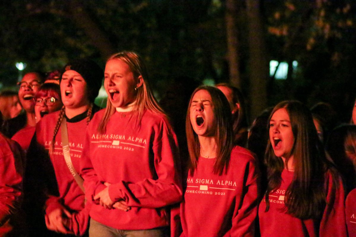 ESU students gather at Wilson Park for Yell Like Hell