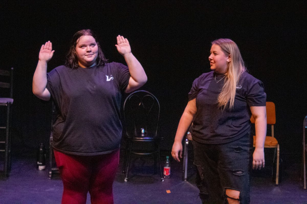 ZOIKS! Improv Comedy presented &#8216;[REDACTED] on Nov. 17th in Fredrickson Black Box Theatre.