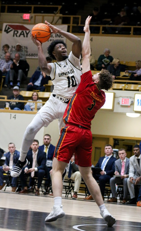 Senior Guard Atavian Butler goes up for a layup against Pittsburg State opponent.&#160;