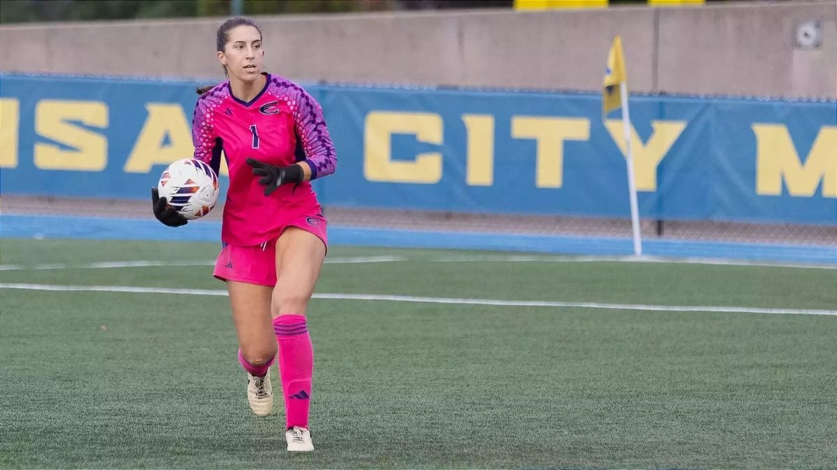 Goal keeper Mackenzi Goen at an exhibition match against UMKC on Aug. 22.&#160;