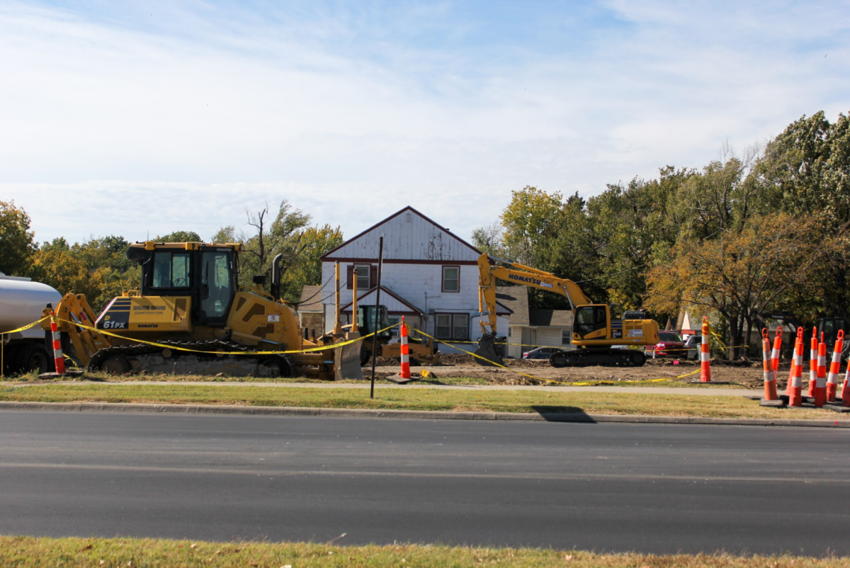 Demolition stage of the Christian Student Center as of Oct. 21.