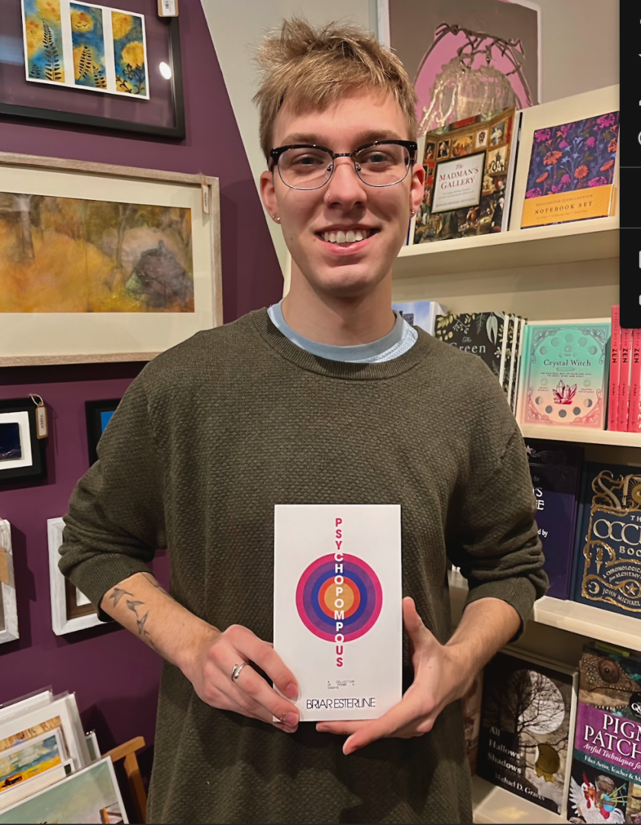 Briar Esterline is a junior psychology major and the author of&#160;Psychopompous, an individual poetry collection that explores the journey of heartbreak through a queer lens.&#160;
&#160;