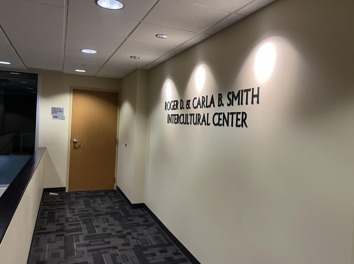 The entrance to the Roger D. and Carla B. Smith Intercultural Center on Aug. 26. The center, which opened in November 2024, has not opened its doors to students this academic year.