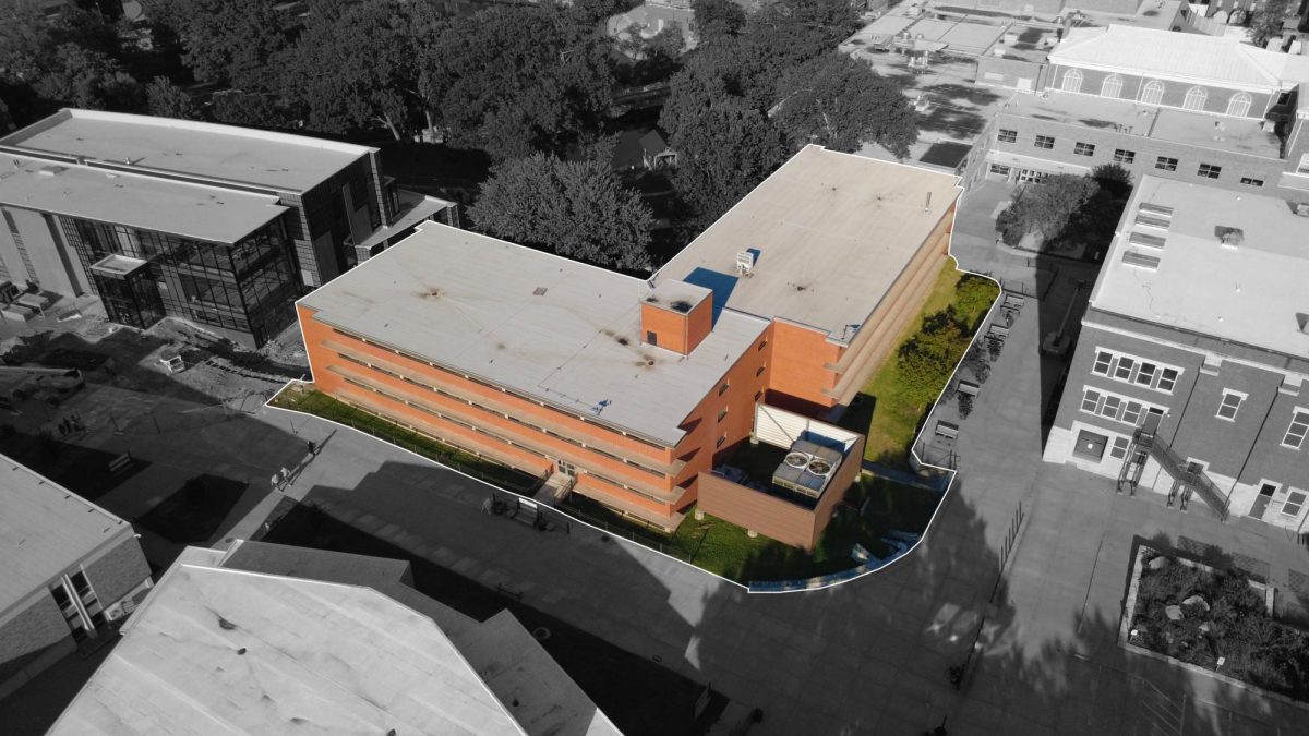 South and Southeast Morse building located directly north of Plumb Hall. 